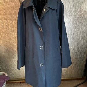 Womens London Fog Blue Trench Coat